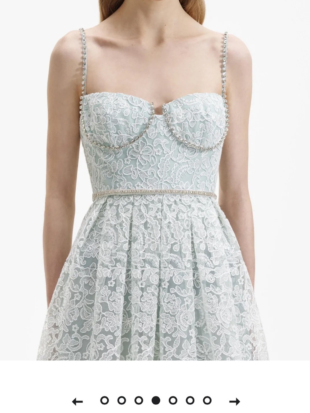 Self-Portrait Green Lace Dress US Size 4